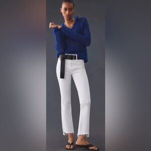 Mother The Insider Crop Step Fray